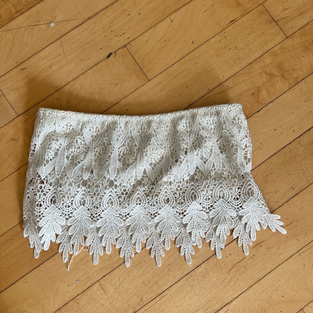 LF lace crop top